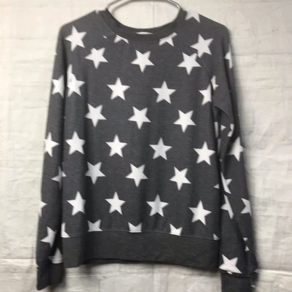 NEW Grayson Threads Crewneck Gray w Stars Sz xS